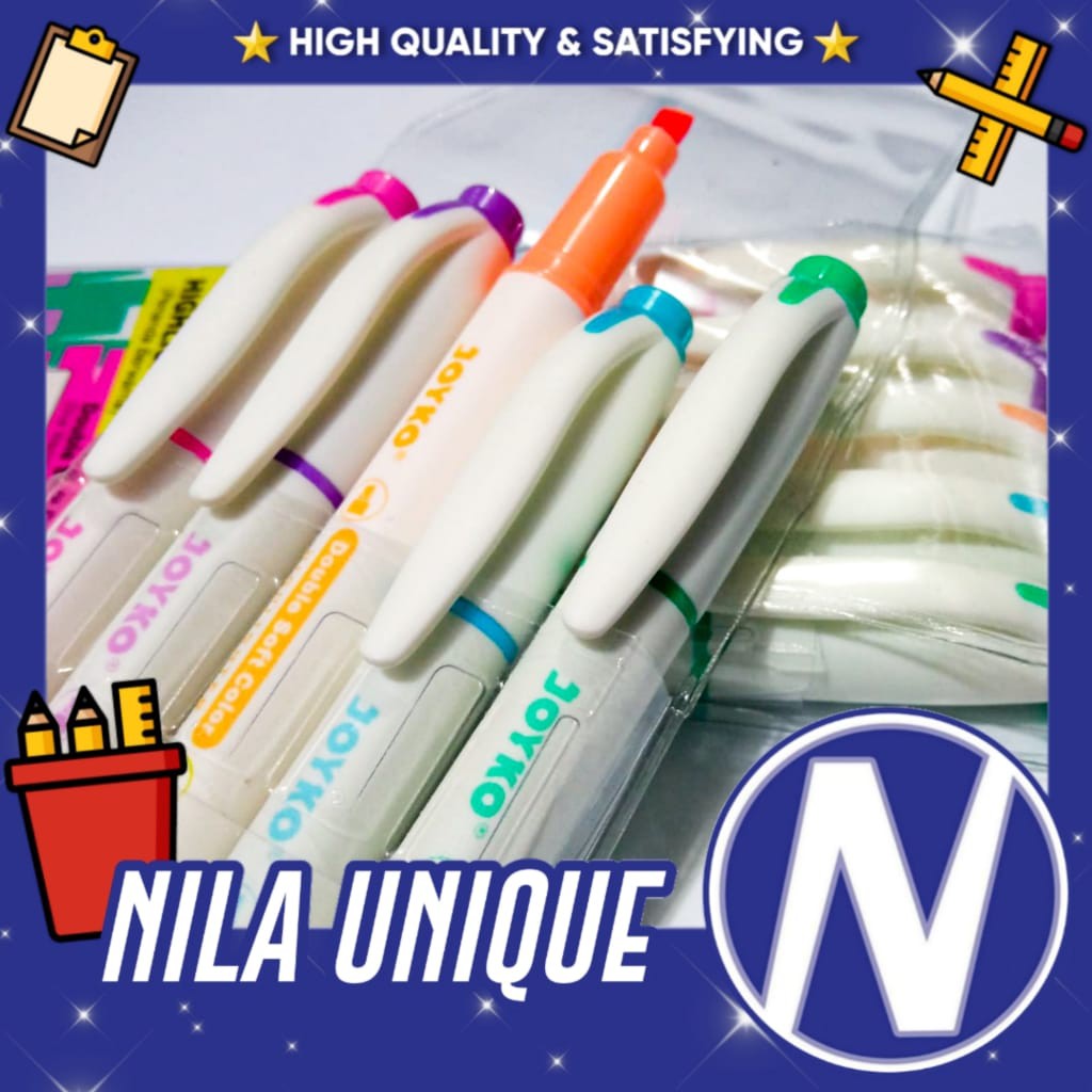 

HIGHLIGHTER JOYKO / STABILO JOYKO ISI 5 WARNA HL-46 WARNA SOFT MURAHHH