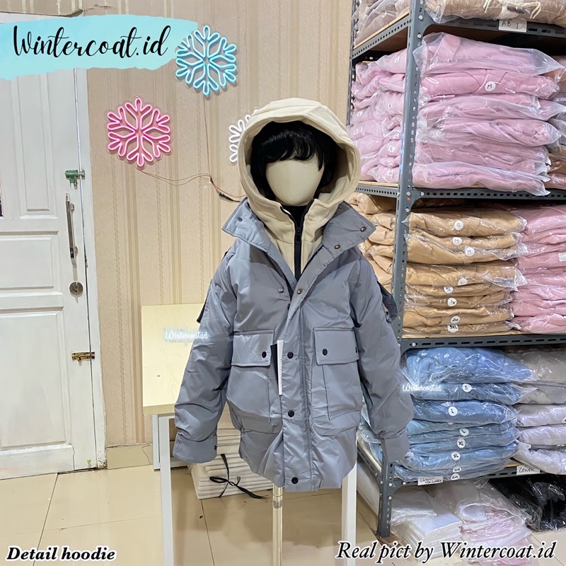 Kids padding coat winter Conan import hangat jacket anak boys boy cowok musim dingin naik gunung mantel padded