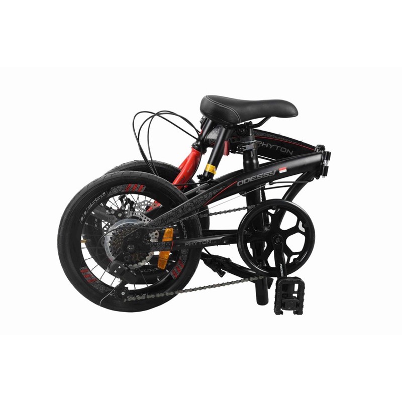 Khusus  Gojek/Grab Instan Sepeda Lipat Odessy Phyton Batik Edition 16 & 20 inch Pacific Shimano kredit cicilan Murah Garansi-1