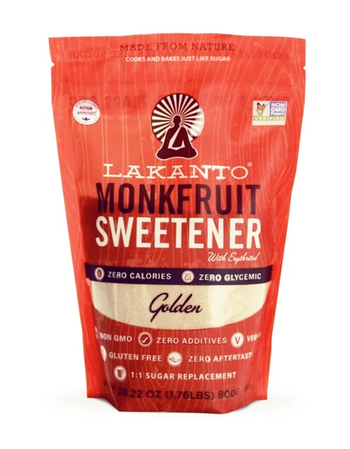 

LAKANTO MONKFRUIT SWEETENER SUGAR SUBSTITUTE, NON GMO, CLASSIC/GOLDEN 800 GRAMS - FROM USA