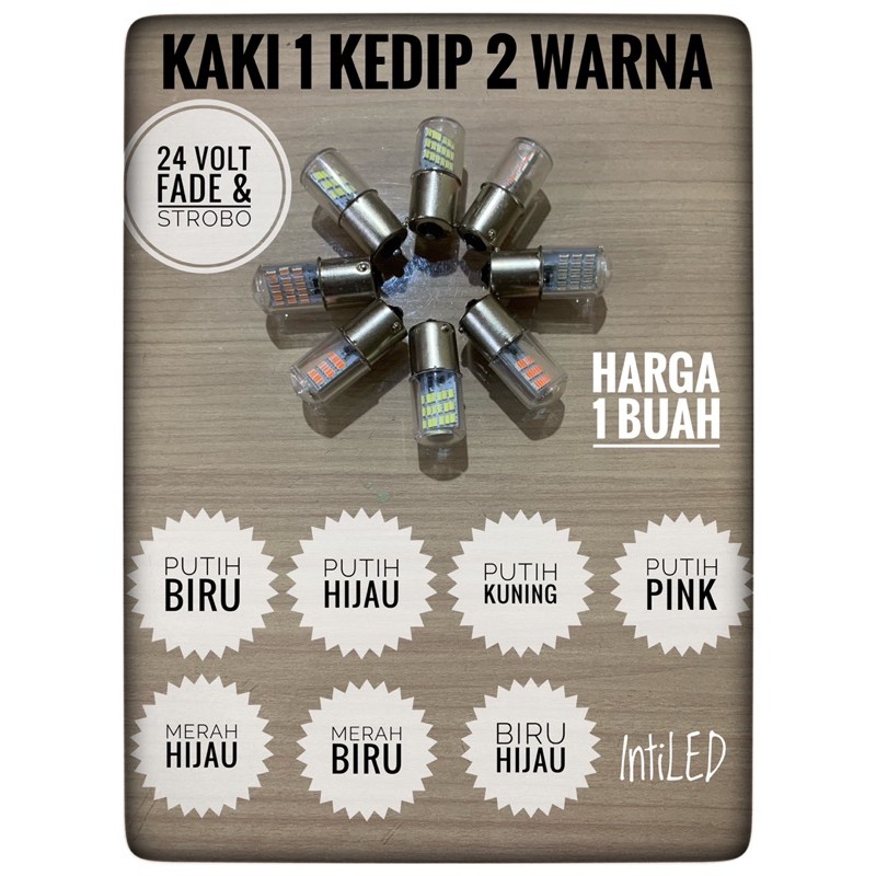 24VOLT - KAKI 1 KEDIP 2 WARNA FADE DAN STROBO