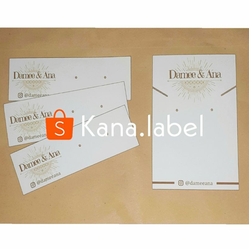 

LABEL ANTING JEWELRY - KERTAS ALAS PACKING DESAIN CUSTOM NAMA MERK