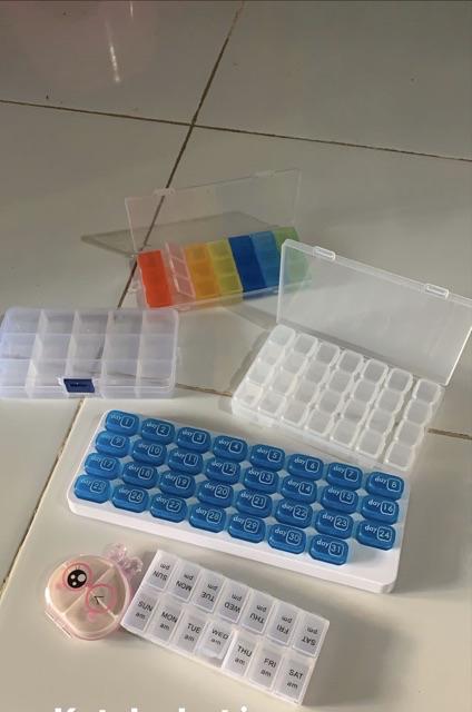 Kotak Obat / Barang Kecil 7-warna (21 Kotak)
