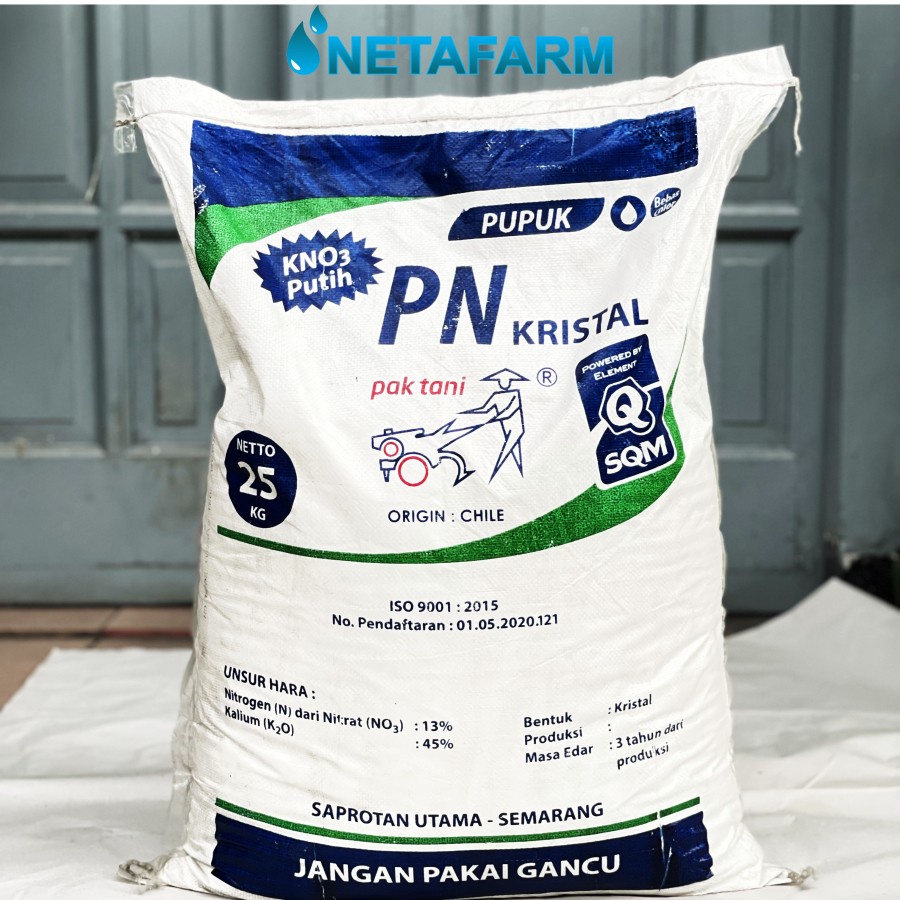 Pupuk KNO3 Putih PN KRISTAL PAK TANI Kemasan karung 25kg