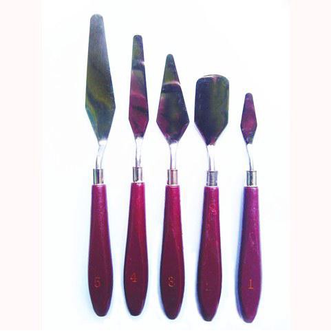 

Pisau Palet, Pisau Lukis, Kuas Pisau Lukis, Painting Knife Set 5 Pcs.