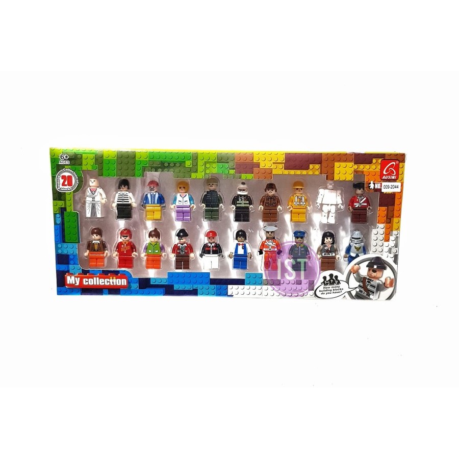 mwn.toys 20 pcs Figure Building Block No.009-2044