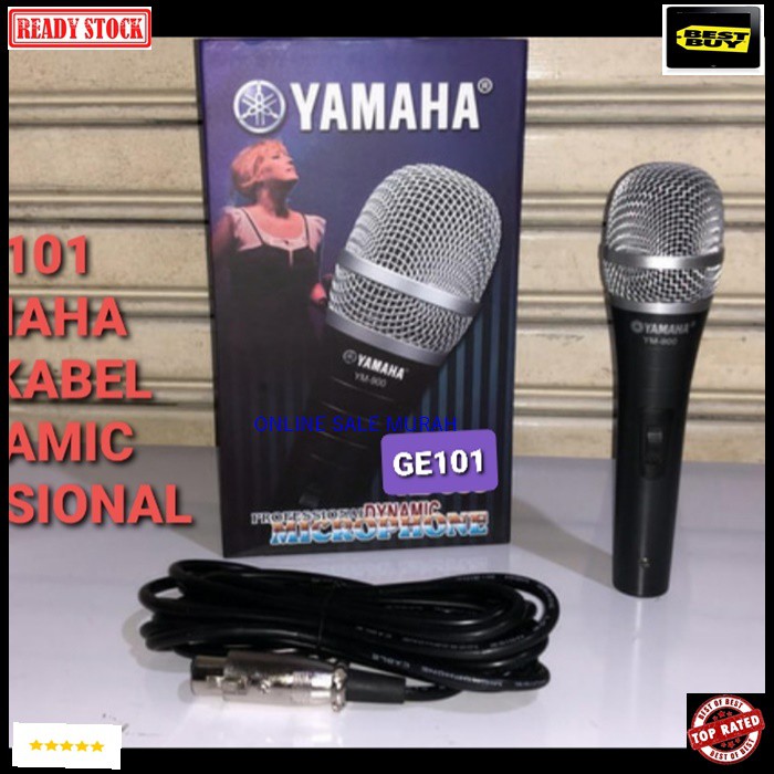 G101 Yamaha mic kabel mik cable microphone mikrophone legendary dynamic karaoke vocal vokal audio sound system sistem pengeras suara pro profesional legendaris dinamic G101   BISA SEGALA JENIS ALAT AUDIO  GK PAKE BATERAI LANGSUNG NYALA  Mic / Mikropon / M