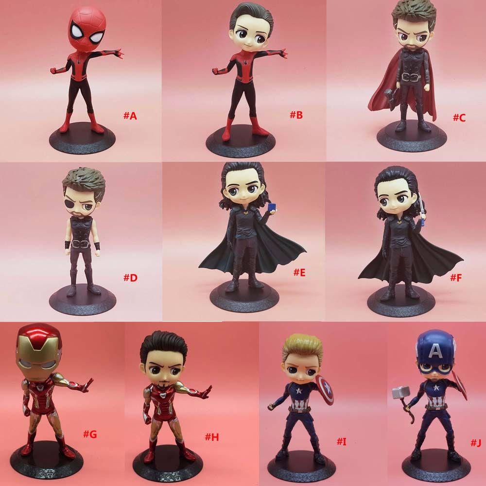 Lanfy Boneka Avengers Thor Kartun Loki Anime Peripheral Model Mainan Ironman Marvel Model Koleksi