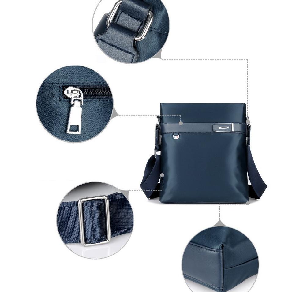 [9719] JIUFENG Tas Selempang Bahan Kain Oxford untuk Pria