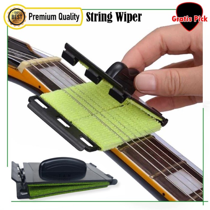 Pembersih Senar String Wiper Anti Debu dan Karat Washable Bisa Dicuci