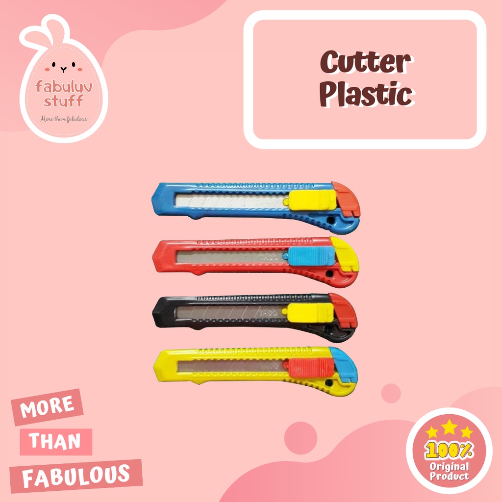 

ATK ~ Cutter Plastic Murah / Kater Plastik Warna Warni