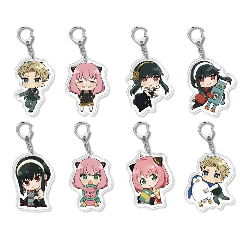 Needway SPY X Aksesoris Interior Keluarga Gantungan Kunci Anya Kartun Acrylic Keychain