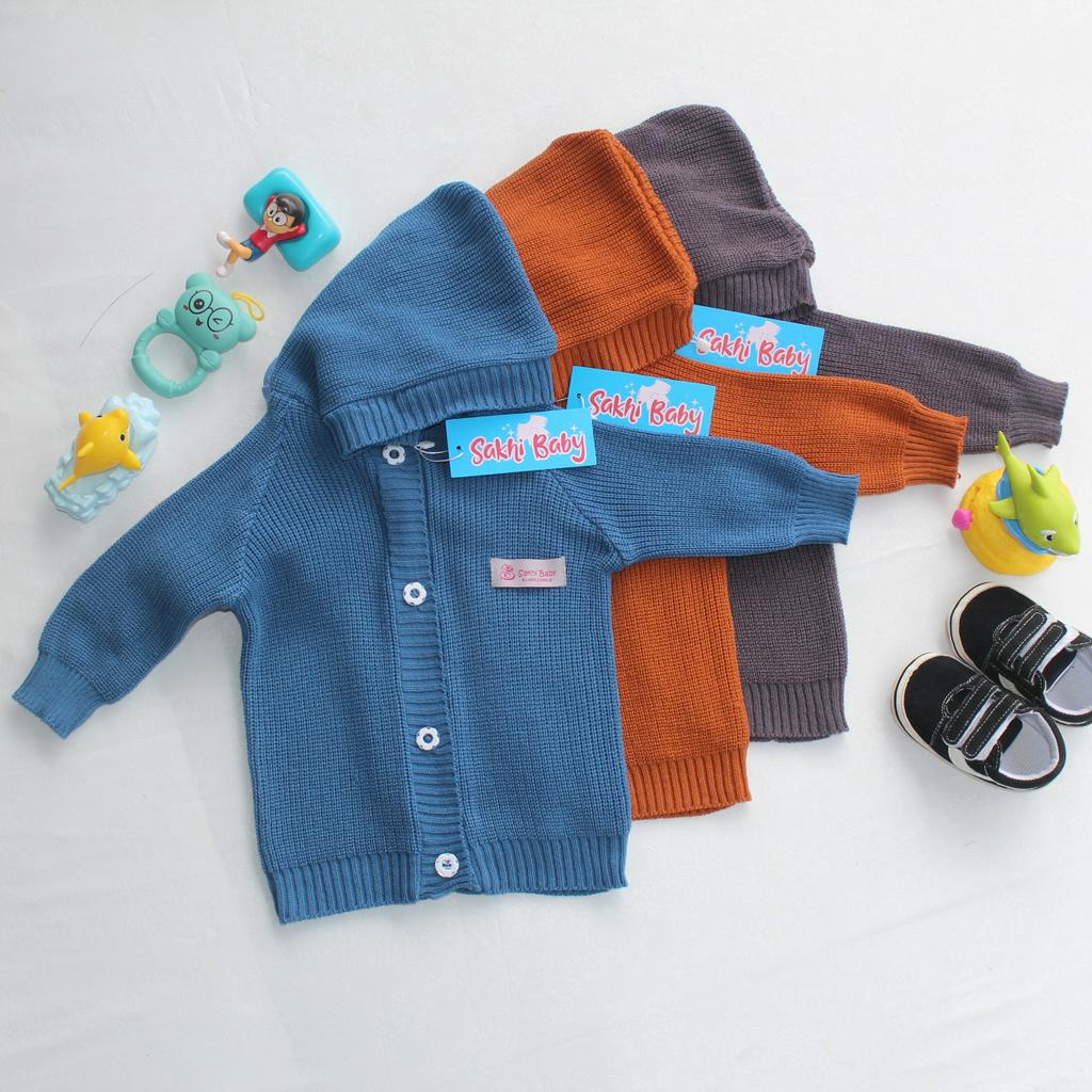 Sakhi Baby Jaket Rajut Anak Bayi Model Hoodie