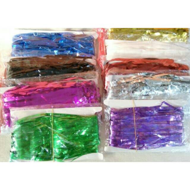 Curtain foil / backdrop / fringe / tirai foil