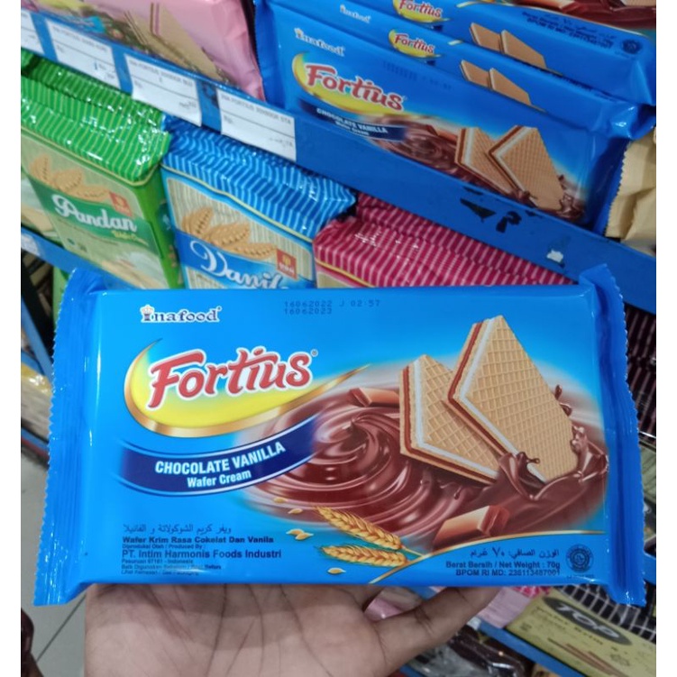 

Yummer l Snack camilan Fortius chocolate vanilla