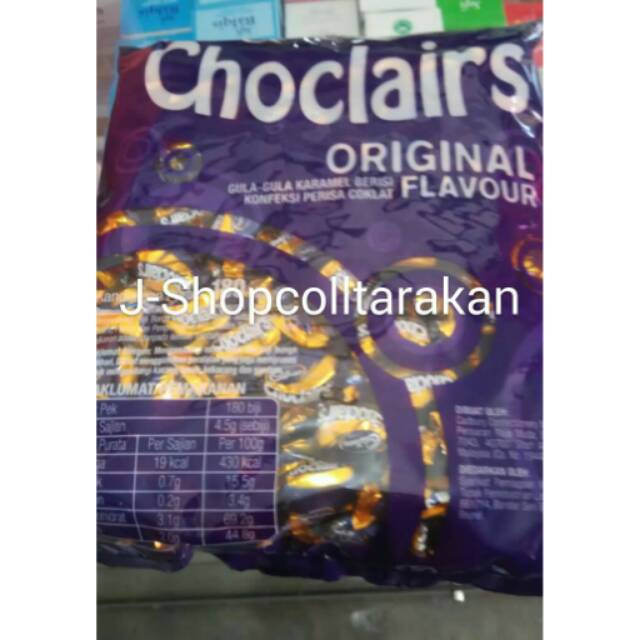 

CHOCLAIRS CADBOURY CANDY (900 gr, 180 permen)