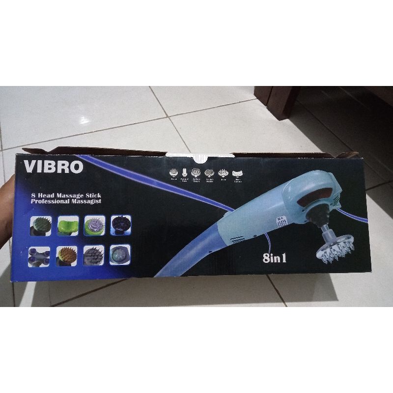 Alat Pijat VIBRO Original 8in1 Head Massage Stick Professional Massagist