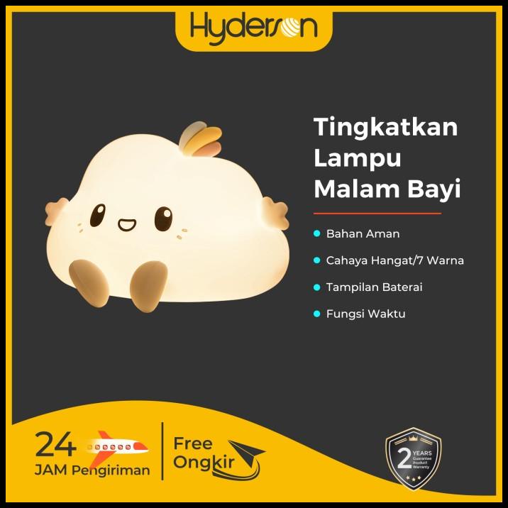 Hyderson Lampu Tidur Lucu Led 7 Warna Lampu Tidur Aesthetic Silikon Ma