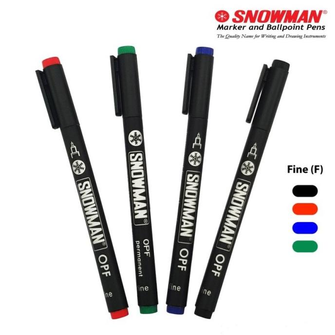 

BOS Snowman Spidol OPF Permanent/ Marker Permanen/ Plastik/ Kaca