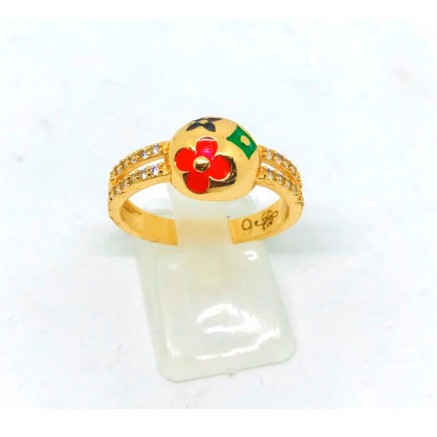 Cincin wanita //cincin lapis emas // cincin permata //perhiasan //cincin