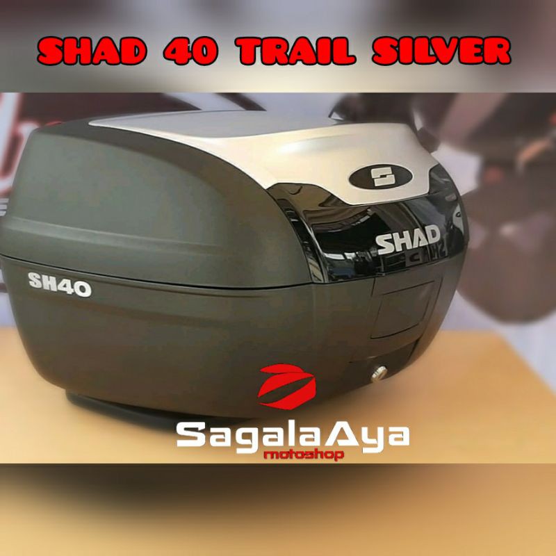 box motor shad 40 trail sh40 tril sh 40 cover silver black reflektor pcx nmax vario beat NCB NVL