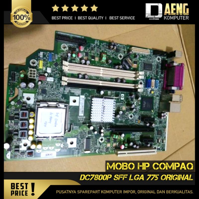 Motherboard Mainboard Mobo PC Merk HP Compaq dc7800p SFF LGA 775 Original Murah