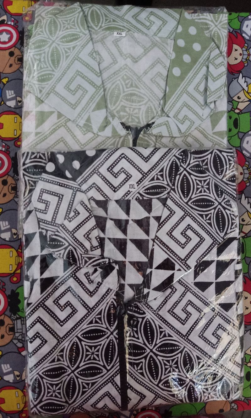 Tunik Batik Wanita Kancing Depan Baju Wanita Busui Jumbo