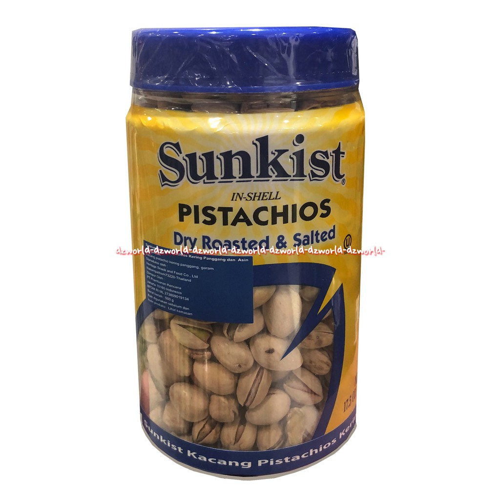 Sunkist Pistachios Salted pepper Kaleng Kacang Pistacios 500gr