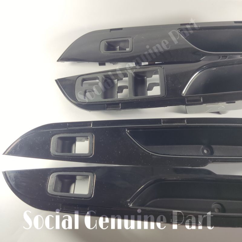 Cover Panel saklar power window pintu Xpander Livina Hitam glossy 1 set