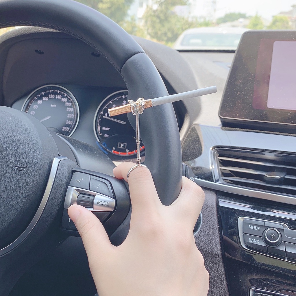 Hu Hu Hu Hu Hu Alat Bantu Pasang Kacamata♡ Cincin Holder Rokok Bentuk Capung Bahan Tembaga Warna Cerah Adjustable