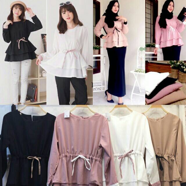 SALE!  Anissa Top / Anisa Top / Anisa Blouse / Anissa Peplum Top - CELLINE-3