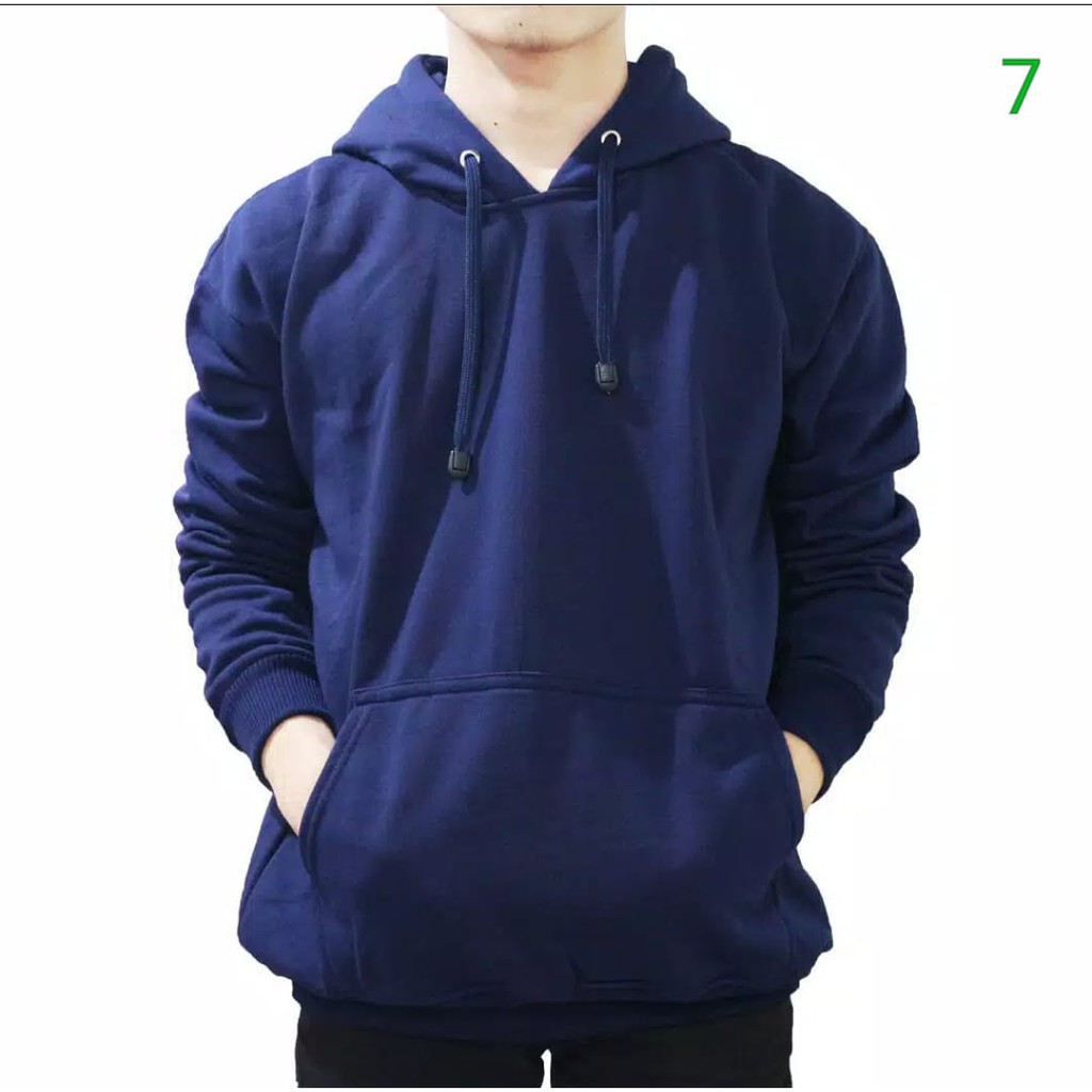 JAKET HOODIE JUMPER PRIA WANITA L- XXL NAVY