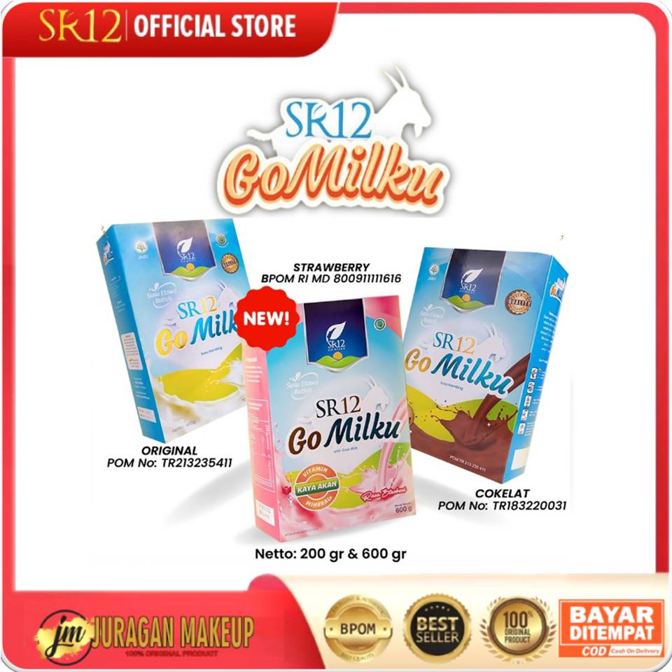 

GOMILKU SR12 SUSU KAMBING ETAWA / GO MILKU SUSU KUALITAS PREMIUM / GOAT MILK BUBUK TANPA GULA BPOM