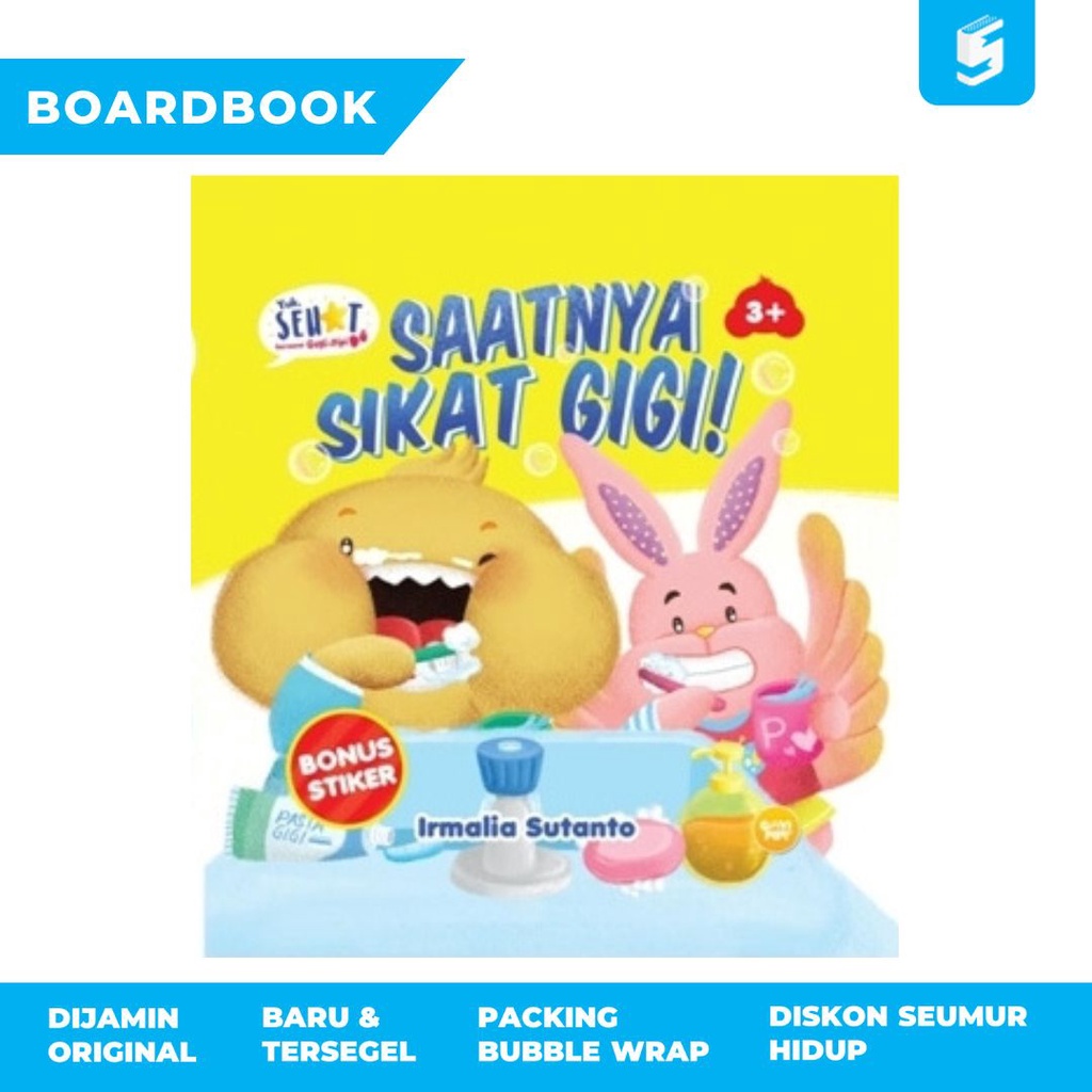 [Buku Anak Boardbook] Seri Goyi Pipi: Saatnya Sikat Gigi