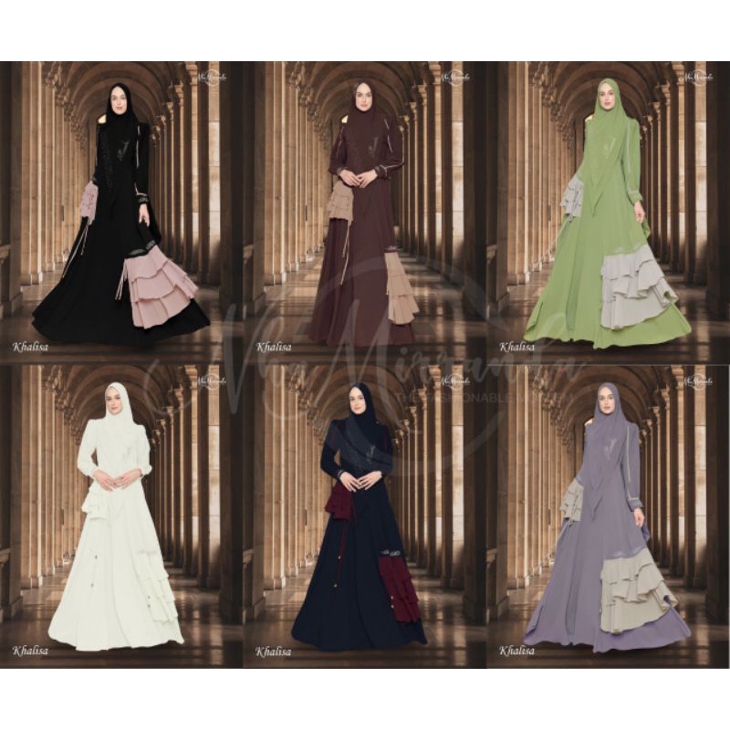 dress muslim/gamis syari/gamis terbaru Khalisa Nha Miranda
