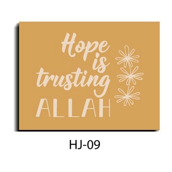 HJ09 - Pajangan Dinding Kamar Quote Islamic Hijab Aesthetic Dekorasi Kamar