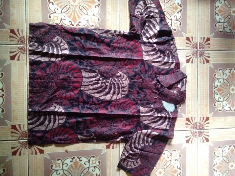 Kemeja Hem Batik Lengan Pendek Big Size M L Xl Xxl Seragam Pernikahan Batik Atasan Pria