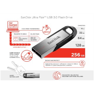 100% Original SanDisk USB 3.0 Flash Drive Ultra Flair CZ73