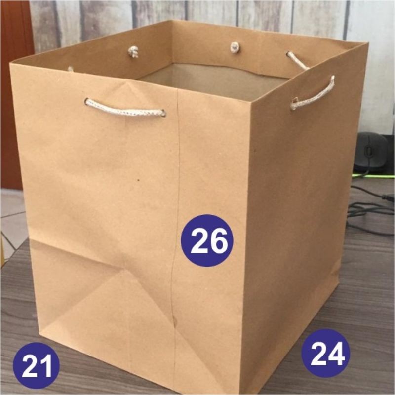 

PAPERBAG KOTAK NASI UKURAB 24 X 21 X 26 PAPERBAG MURAH SESHOPEE