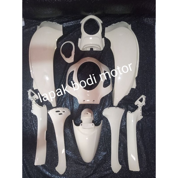 cover full fullset bodi body halus honda scopy scoopy new led 2021 k2f prestige cream krem ori