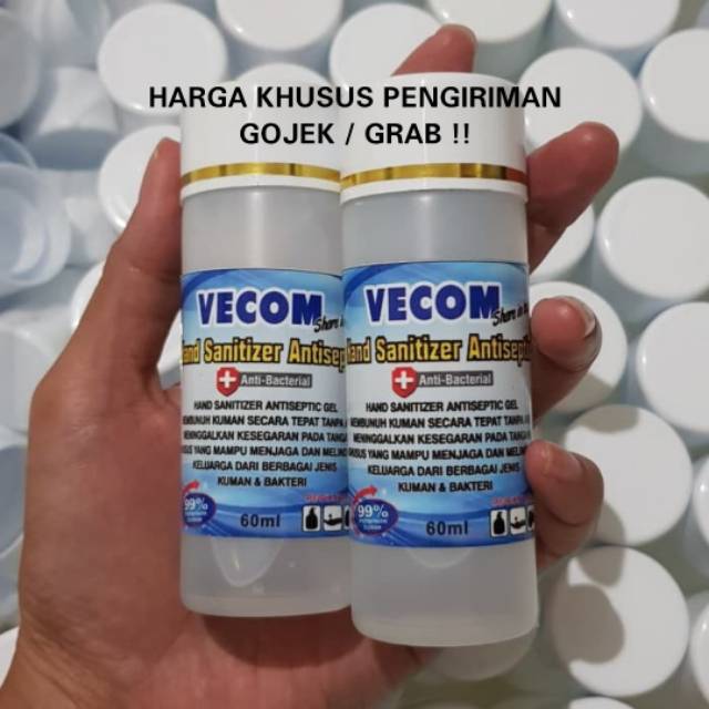 HAND SANITIZER VECOM 60ML REPACK KHUSUS GOJEK / GRAB