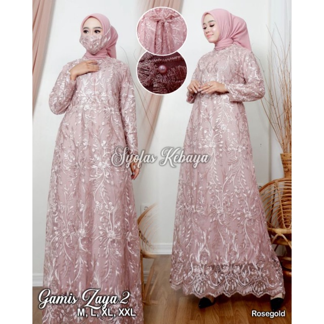 gamis brokat tulle DFS /kebaya modren/kebaya muslim/kebaya wisuda / gamis pesta / real pict gamis terlaris / gamis terbaru / gamis busui / ootd gamis muslim / gamis pesta 4.8 140 Penilaian 274 T