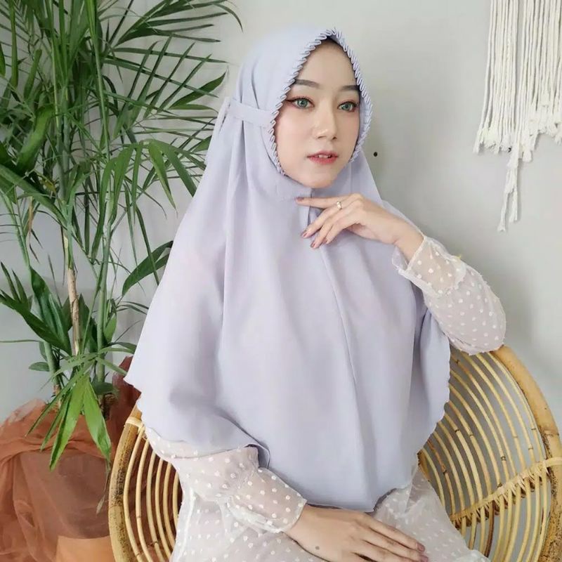 BERGO SARAH LIPIT HIJAB MARYAM-Lipit silver