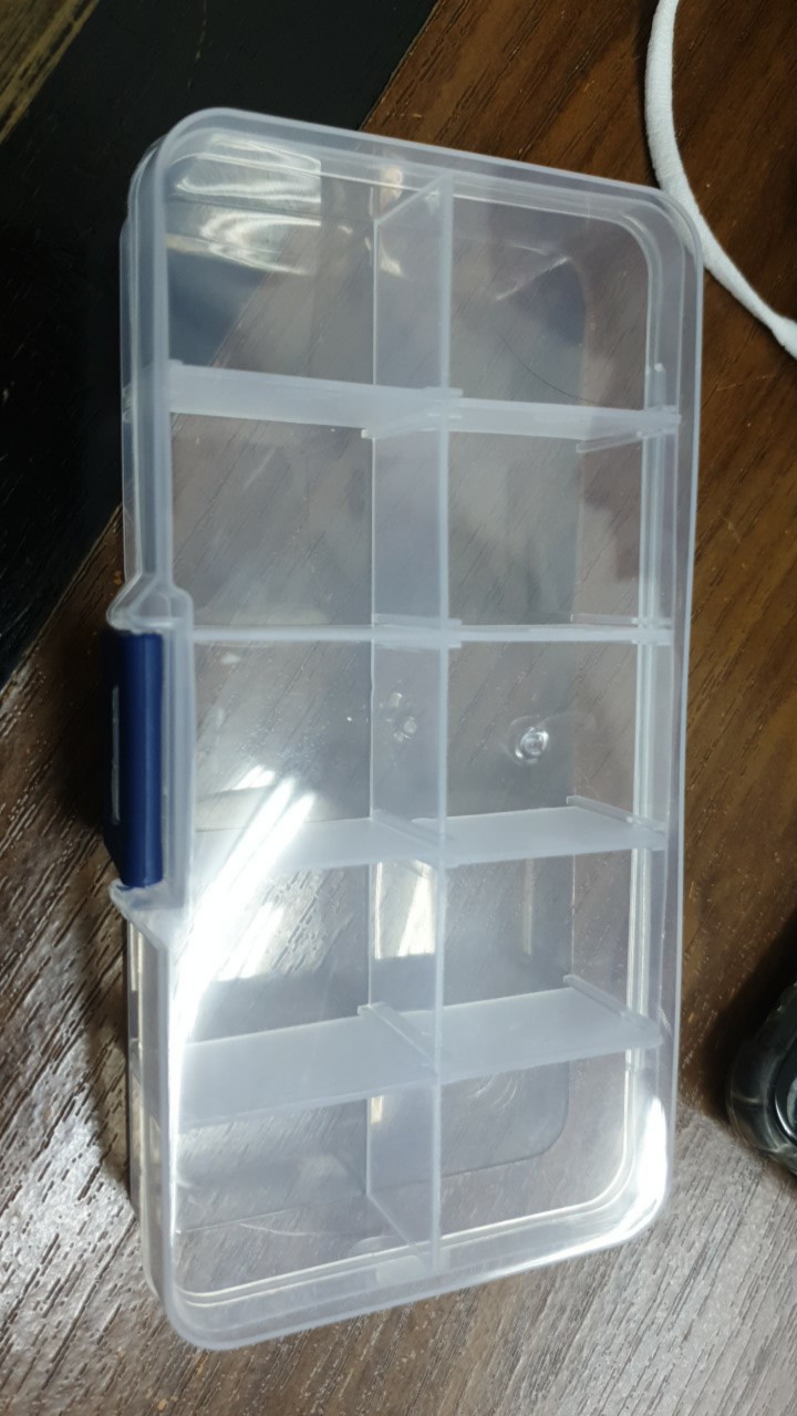 Kotak Tempat Obat , Kancing , Mote, Manik 10 Sekat / Medicine Box