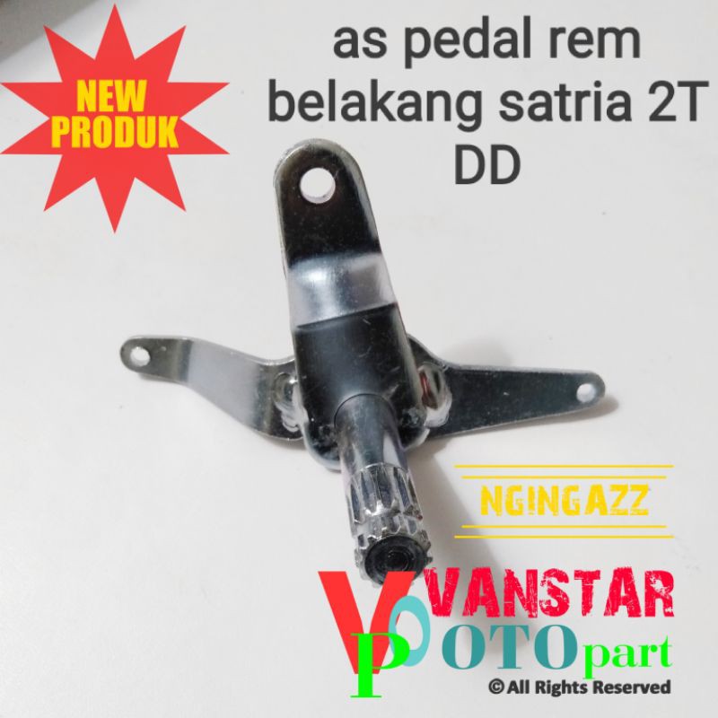 as pedal rem satria hiu lumba 2 tak cakram belakang