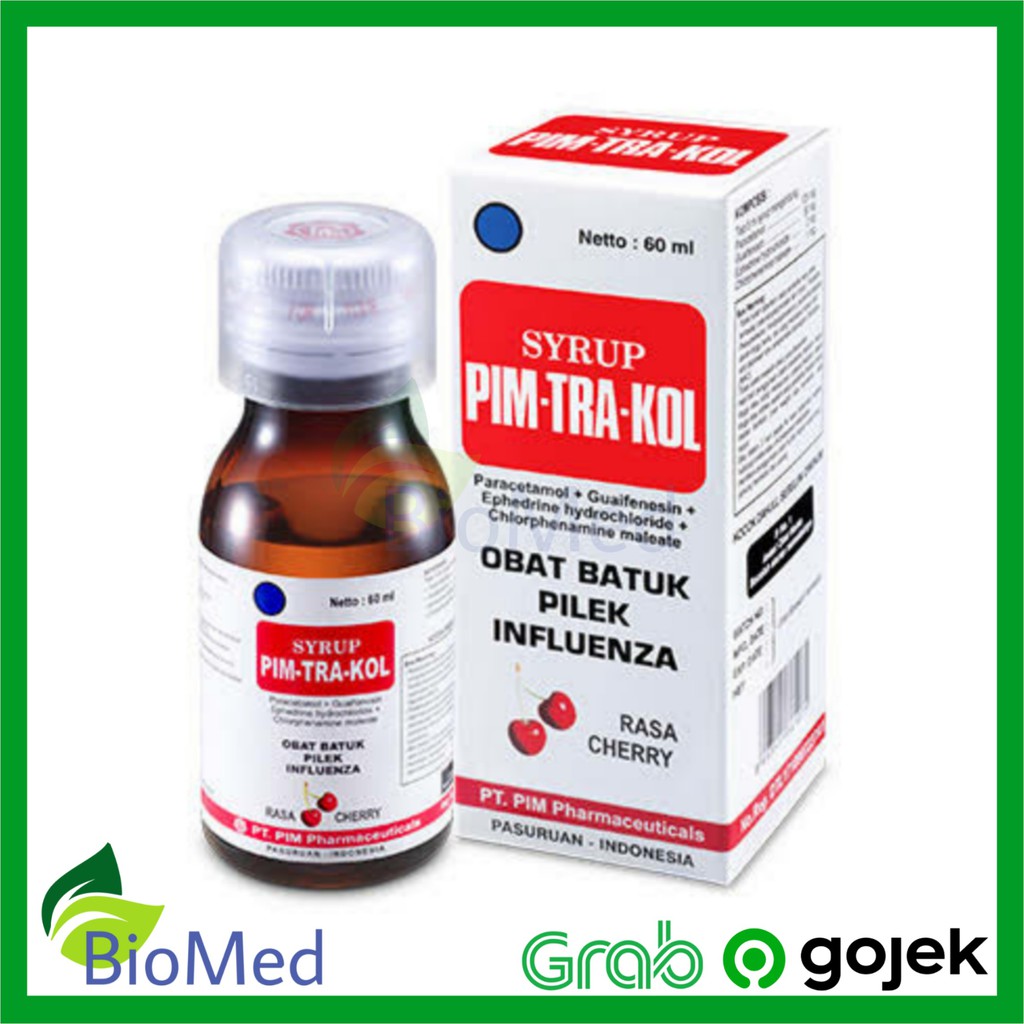 

PIM-TRA-KOL Sirup 60 ml - PIMTRAKOL Obat Demam Flu Batuk Pilek Pusing