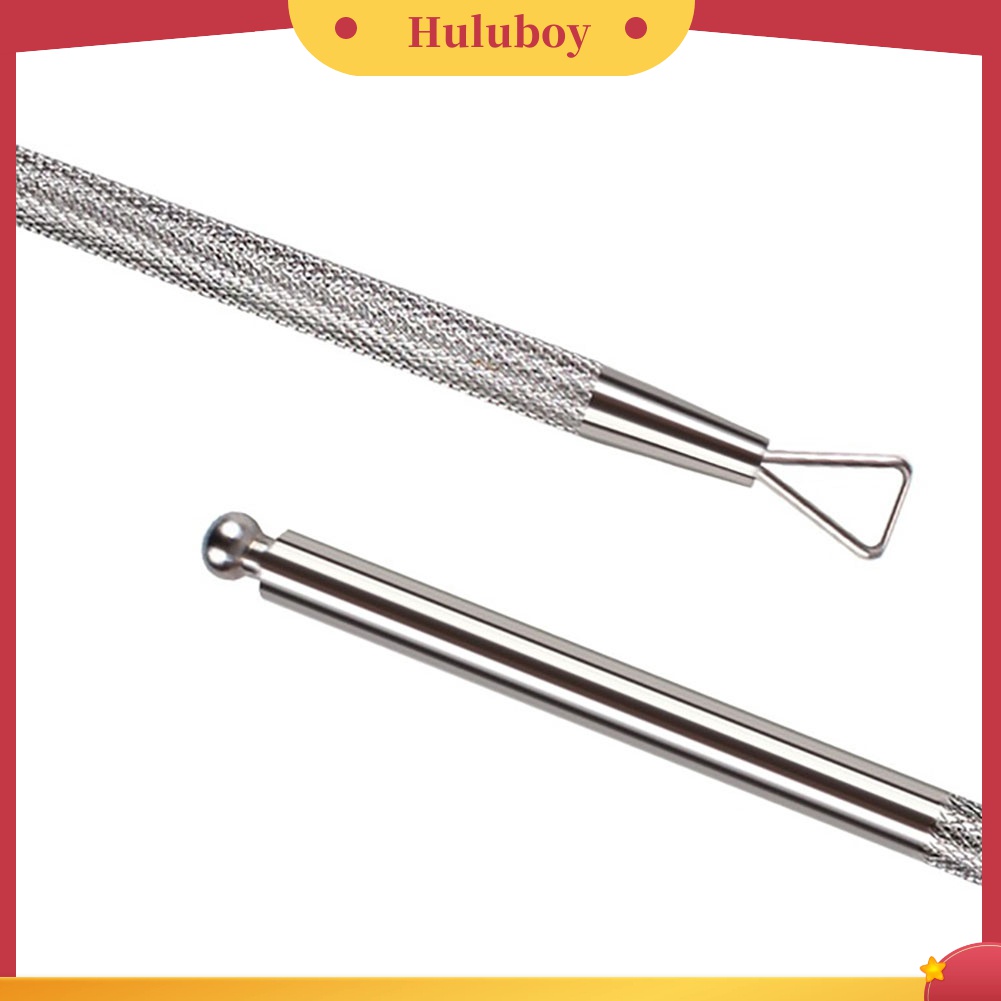 Huluboy Huluboy♡ Alat Pembersih Kutek UV Gel Bahan Stainless Steel Untuk Manicure