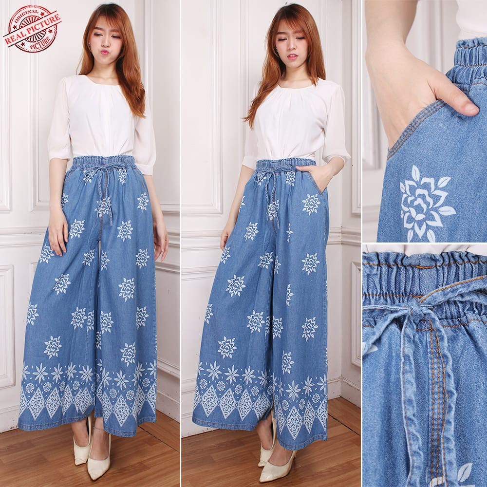 SB Collection Celana Panjang Veranda Longpants Kulot Casual Jeans Wanita