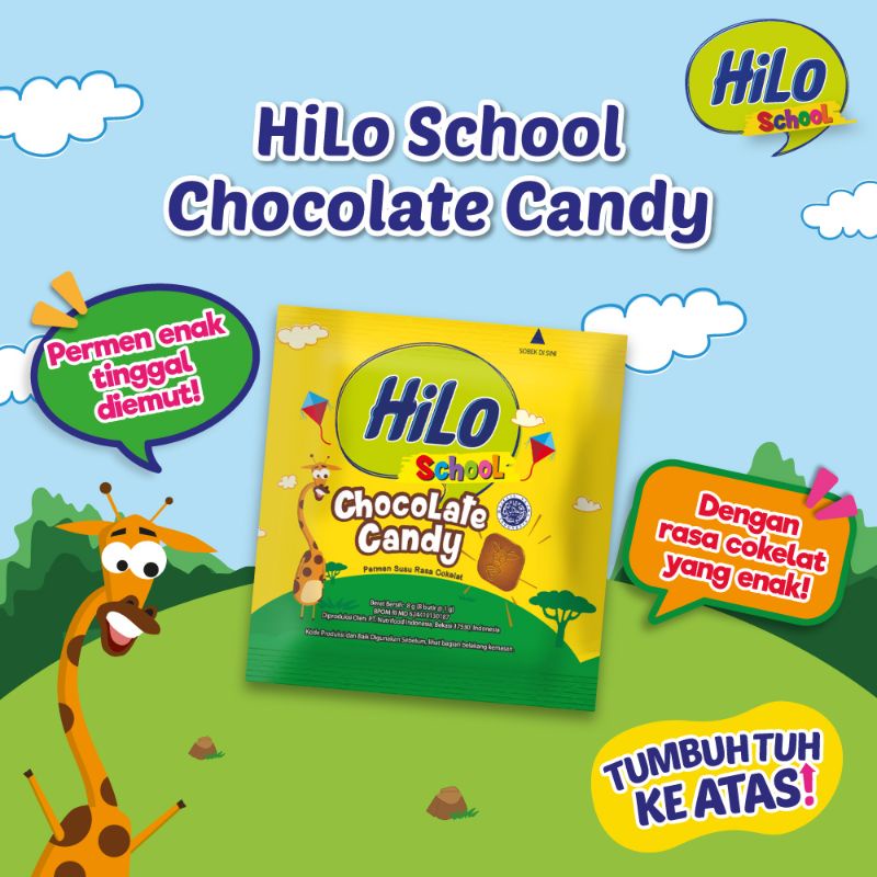 Hilo school chocolate candy permen susu