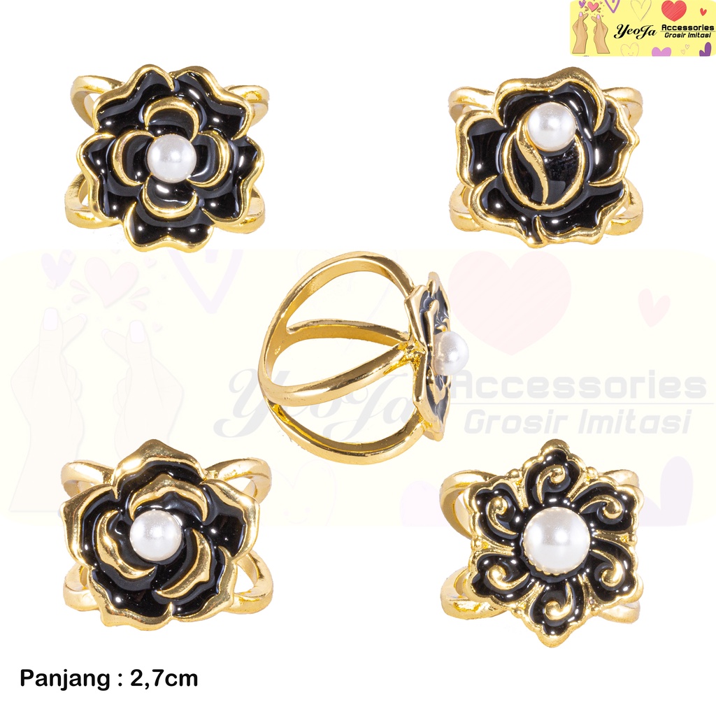 Bros Ring Bunga Termurah / Hijab / Syal / Selendang / Pashmina ( BA340 )